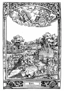 Jupiter: Luna: from series of prints executed 1531 by Hans