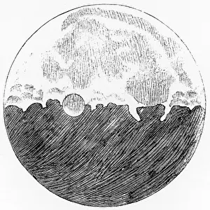 Nuncius: Lunar surface sketched by Galileo
