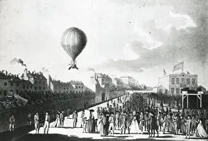 Ballooning: Lunardi's first ascent in England, Artillery Grounds - 1784