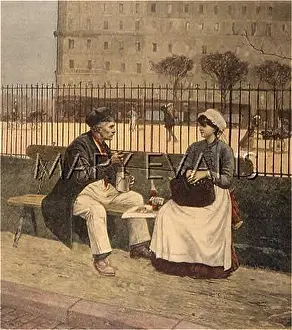 Workmans: LUNCH ON A BENCH 1891