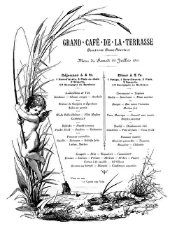Menus: Lunch menu and dinner menu, Grand Cafe de la Terrasse