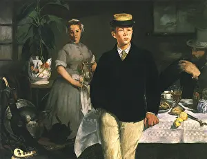 Luncheon: Luncheon in the Studio, by Manet