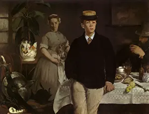Manet: The Luncheon in the Studio, by Manet