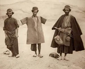 Lur Tribesmen in felt coats
