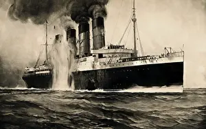 R.m.s: Lusitania Hit by Torpedo, 1915