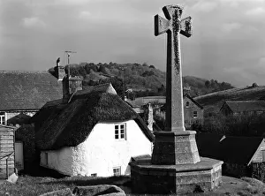Lustleigh: LUSTLEIGH VILLAGE CROSS