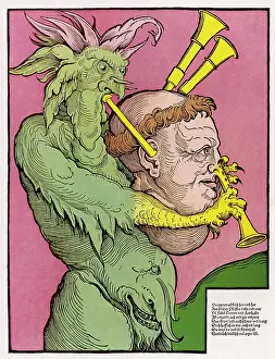 Caricatured: Luther Caricature 1525