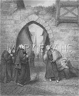 Erfurt: LUTHER MOCKED BY MONKS