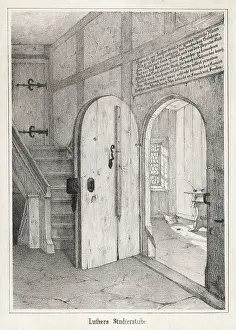 1546: LUTHER, WARTBURG DOOR