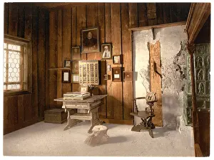Luthers: Luther's study, Wartburg, Thuringia, Germany