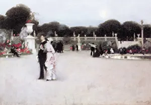 Sargent: In the Luxembourg Gardens, by Singer Sargent