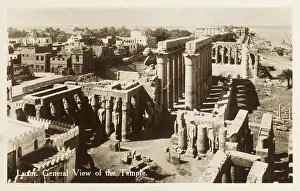 Colonade: Luxor Temple Complex - Bird's eye view of the temple