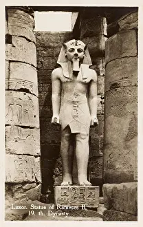 Egyptomania: Luxor Temple Complex, Egypt - Statue of Pharaoh Rameses II