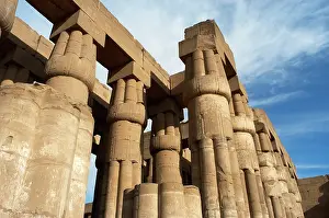 Colonnade: Luxor Temple. Hypostyle. Egypt