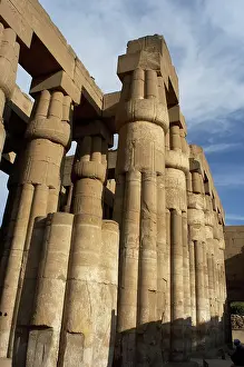 Colonnade: Luxor Temple. Hypostyle. Egypt