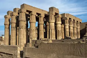 Colonnade: Luxor Temple. Hypostyle. Egypt
