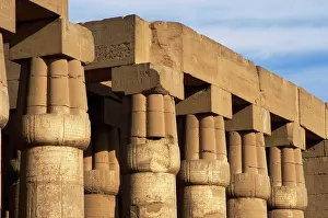 Colonnade: Luxor Temple. Hypostyle. Egypt