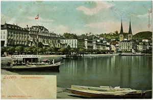 Luzern: Luzern, Switzerland - the Schweizerhofquai