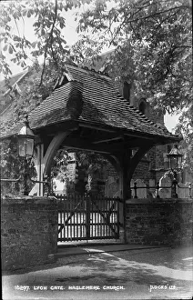 Churchyard: Lych Gate at Haslemere Church