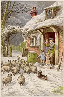 Lydon: LYDON/FARM IN WINTER1873