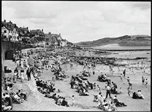 Deckchair: LYME REGIS/BEACH 1950S