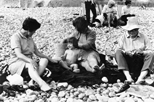 Grandparents: ON LYME REGIS BEACH