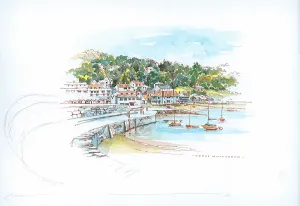 Lyme Regis, the harbour from the Cobb