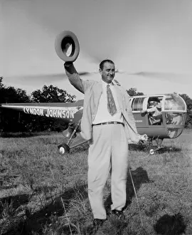 Loaned: Lyndon Johnson campaigning for the Senate ?