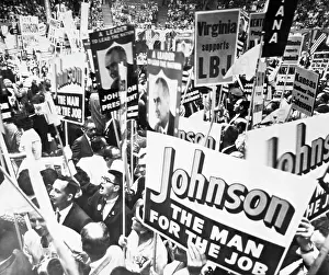 Nominates: Lyndon Johnson. Delegates supporting US ?