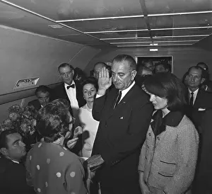 Valenti: Lyndon Johnson takes the Oath of Office ?