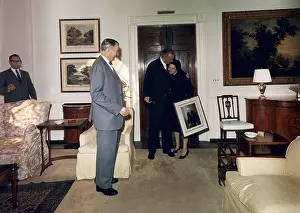 Transitions: Lyndon and Lady Bird Johnson moving into ?