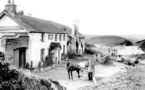 Countisbury: Lynmouth, Countisbury Hill, the Blue Ball 1907