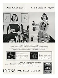 Pinny: Lyons coffee advertisement