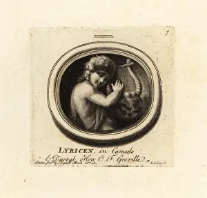 Cornelian: The lyre player on cornelian and dactylotheca