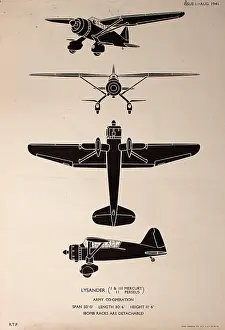Racks: Lysander Mercury and Perseus planes