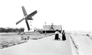 Lytham: Lytham, the Windmill and Lifeboat House 1907