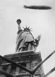Circles: LZ 127 over the Statue of Liberty, 1929