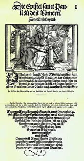 Epistles: M. Luther New Testament from 1523, begin of the Epistle to t