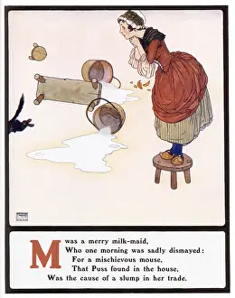 Milkmaid: M was a merry milk-maid