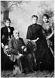 Curie: M. Sklodovski with his three surviving daughters