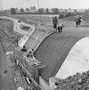 Shuttering: M1 Motorway, Structure 75, Milton Malsor, Northamptonshire