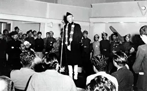 Jinnah: M.A. JINNAH speaking at a recetion given ?