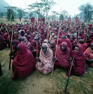 Circumcision: Maasai graduates from the eunoto after their elevation