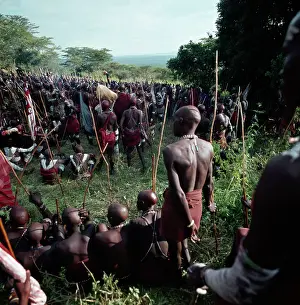 Circumcision: Maasai junior elders at the eunoto ceremony
