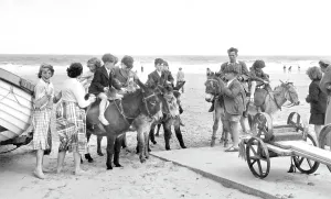 Mablethorpe: Mablethorpe, Donkey Rides c1955