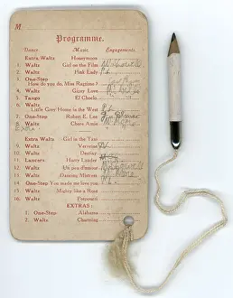 Highgate: MABYS Dance Card, Highgate. London