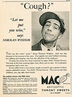 Antiseptic: Mac throat sweets advert with Norman Wisdom