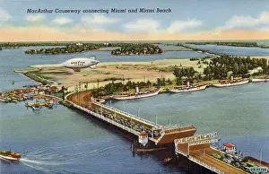 Macarthur: Macarthur Causeway, Miami, Florida, USA