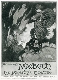 Thane: Macbeth poster by Edmund Dulac