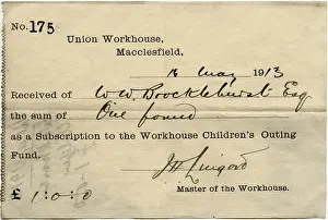 Macclesfield: Macclesfield Workhouse Children's Outing Fund - Subscription